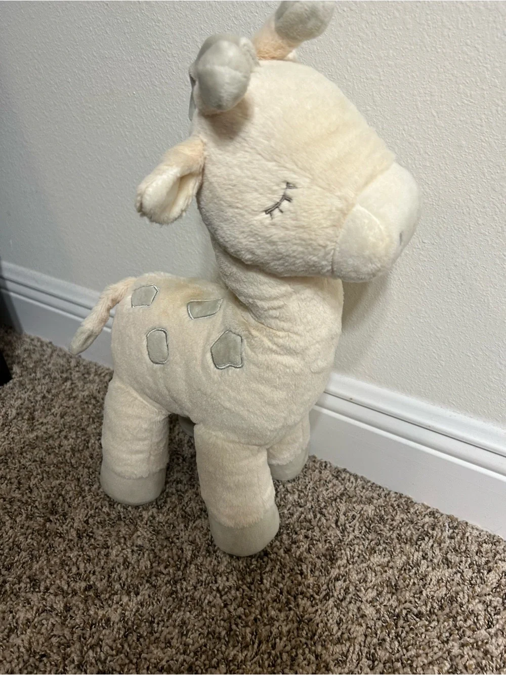Plush Giraffe Stuffed Animal - Cream - 18”